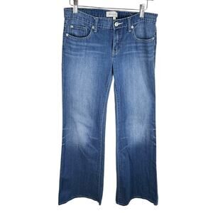 Henry & Belle Medium Wash 100%‎ Cotton Low Rise Boot Cut Jeans Pockets Size 27